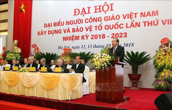 Phó Thủ tướng Trương Hòa Bình dự Đại hội Ủy ban Đoàn kết Công giáo Việt Nam
